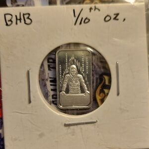 Black Hand Bullion 1/10th Oz .999 Fine Silver - New - Anonymous